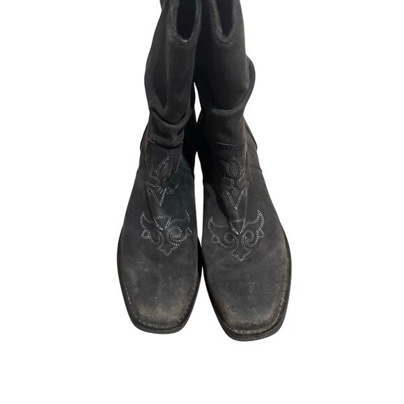 Santa Fe Boot Co. Shoes - Western Santa‎ Fe Co Slouchy Cowboy Boots 7.5 Leather